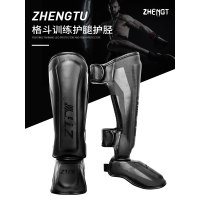 泰拳护腿散打搏击连脚背护胫拳击加厚格斗护具护踝跆拳道护腿