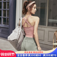 带胸垫瑜伽背心女外穿运动内衣防走光跑步防震聚拢健身文胸潮