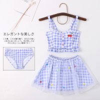 蓬蓬裙日系甜美软妹元气少女泳衣分体三件套超仙学生温泉泳装