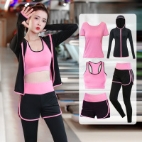 瑜伽服秋款健身房健身服显瘦晨跑运动套装女跑步季速干衣专业夏天