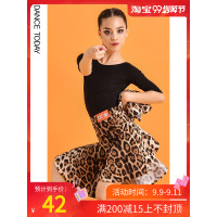 拉丁舞表演服儿童练功服女舞蹈比赛服装夏季新款演出服