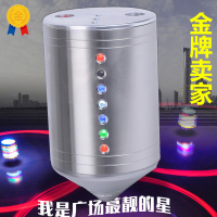 中老年健身陀螺大号不锈钢砣螺广场成人发光发声全金属冰嘎猴老牛
