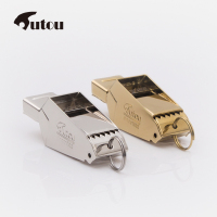 虎头新品中国足球口哨刻字音金属无核篮球裁判哨子