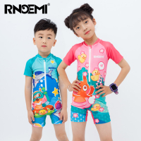儿童泳衣女连体泳裤男童女童宝宝男孩游泳衣童长袖潜水服