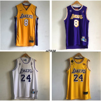 湖人队24号 球衣 复古8号退役 篮球服 刺绣 背心男