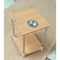 麻将机茶几棋牌室茶水架麻将桌旁边几小茶桌茶楼专用配套角几茶凳