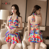 泳衣女士连体裙式遮肚显瘦保守游泳衣2020新款时尚温泉泳装