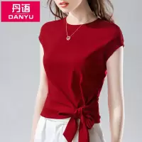 包肩短袖女夏款国标摩登交谊舞棉拉丁舞结绑带上衣练功舞蹈服