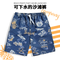 速干男士沙滩裤宽松潮牌海滩裤夏季海边度假套装五分短裤平角泳裤