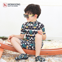 儿童泳衣男童女童连体中小童游泳衣男孩女孩宝宝可爱温泉泳装