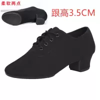 杨丽萍广场舞鞋软底中跟摩登舞蹈鞋布鞋女成人国标跳舞鞋拉丁舞鞋