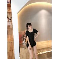 外贸泳衣分体裙式显瘦遮肚仙女范游泳衣保守温泉泳衣宫廷大码