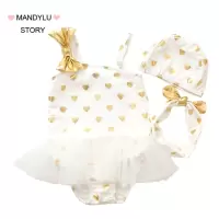 泳衣女童小童网红泳衣婴儿泳衣女婴幼儿童游泳衣女公主可爱韩式