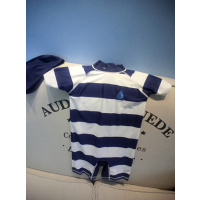 新品儿童泳衣男童男孩宝宝条纹帆船速干抗连体冲浪服潮