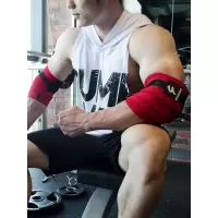 健身护肘男卧推肘关节加压专业举重训练助力带运动护具力量举装备