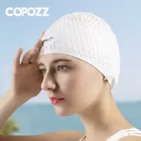 泳帽女防水不勒头时尚硅胶大号长发成人泡泡温泉柔软