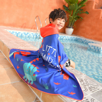 儿童浴巾斗篷带帽吸水童速干儿童游泳浴巾男孩斗篷浴袍沙滩巾
