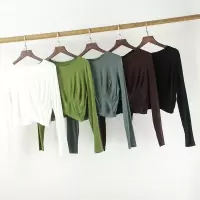 新款短款不规则舞服练功服女古典舞拉丁舞舞演出服瑜伽服