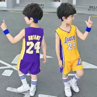 童装夏季儿童篮球服表演服男童背心短裤宝宝篮球衣服运动男孩套装