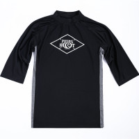 出欧美男士游泳上衣短袖日韩系潜水服冲浪衣水母速干大码泳衣