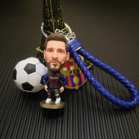 梅西罗公仔手办玩偶钥匙扣挂件巴萨尤文徽章生日礼物足球纪念品
