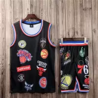 篮球服套装男儿童球衣女嘻哈球服潮流三方联名无袖运动背心单上衣