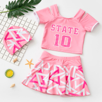 儿童泳衣女童分体小童童可爱公主裙式游泳衣小女孩运动款泳装