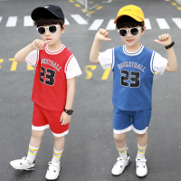 童装男童夏装套装中小童篮球衣儿童纯棉短袖篮球服宝宝运动两件套