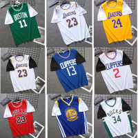 假两件半袖球衣男夏季运动篮球服外穿恤上衣短袖潮流嘻哈女宽松J6