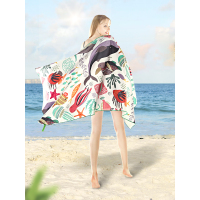 夏季旅行游泳毛巾速干沙滩巾成人运动浴袍不掉毛吸水健身快干浴巾P1