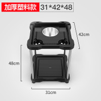 麻将机茶几麻将桌边的小家用配套多功能角棋牌室茶楼置物架茶水架U8|加厚塑料款(1只)