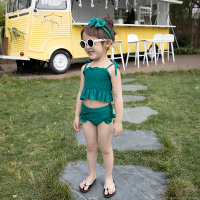 新品韩国儿童泳衣女孩分体小童公主女童泳装温泉沙滩度假泳衣M5