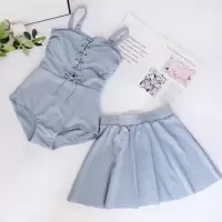泳衣女风2020新款连体性感遮肚显瘦聚拢保守仙女范温泉游泳装O0