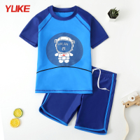 儿童泳衣男童分体小童宝宝学生青少年男孩游泳衣泳裤套装E4