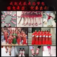 夏季拉丁舞鞋广场凉鞋交谊舞蹈鞋女成人跳鞋中跟高跟软底室外I7