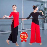 舞蹈服装练功服女形体服古典舞教师服上衣民族舞基训服套装E7