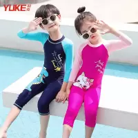 儿童泳衣女童男童2020年新款洋气小童宝宝速干连体游泳衣W0