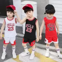 小孩儿童篮球服套装夏天男童女童童球衣幼儿男孩蓝球衣服G5