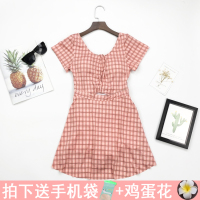 韩国泳衣女裙式连体保守显瘦遮肚小胸少女清新遮肉性感泳装V8