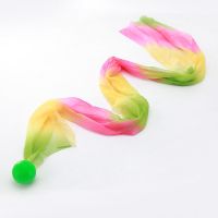 太极柔力球 1.5米彩绸柔力球 广场表演长绸红绸彩带柔力球E2