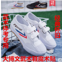 飞跃田径鞋武术鞋练武鞋帆布鞋男女鞋儿童魔术贴太极鞋正品R3