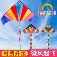 潍坊风筝 彩虹三角风筝 儿童 成人大型微风好飞 不飞包退J8