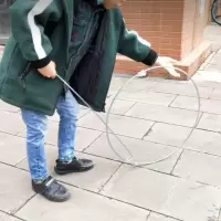 滚铁环实心加粗滚铁圈儿童户外80后怀旧玩具风火轮X9
