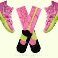 欧文5海绵宝宝篮球袜男女粉章鱼哥派大星糖果色精英袜运动袜高帮T2|派大星篮球袜(长筒) 均码