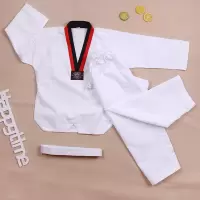 厂家直销儿童初学者男生跆拳道服 三条纹跆拳道服跆拳道训练服K1