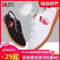 太极鞋女帆布鞋牛筋底太极拳鞋晨练布鞋春夏季透气练功武术鞋S3