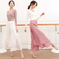 领练功服套装女成人飘逸教师形体训练服装民族中国古典舞舞蹈服