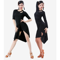 夏季拉丁服装女成人新款连衣裙专业艺考舞蹈演出不规则练功服312S5