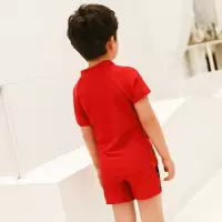 夏季卡通儿童泳衣男孩分体女童中大童小孩宝宝游泳衣连体泳装套装