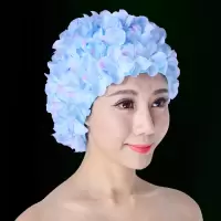女泳帽立体花瓣手工花朵欧美时尚泳帽花泳帽成人高档护发泳帽N9